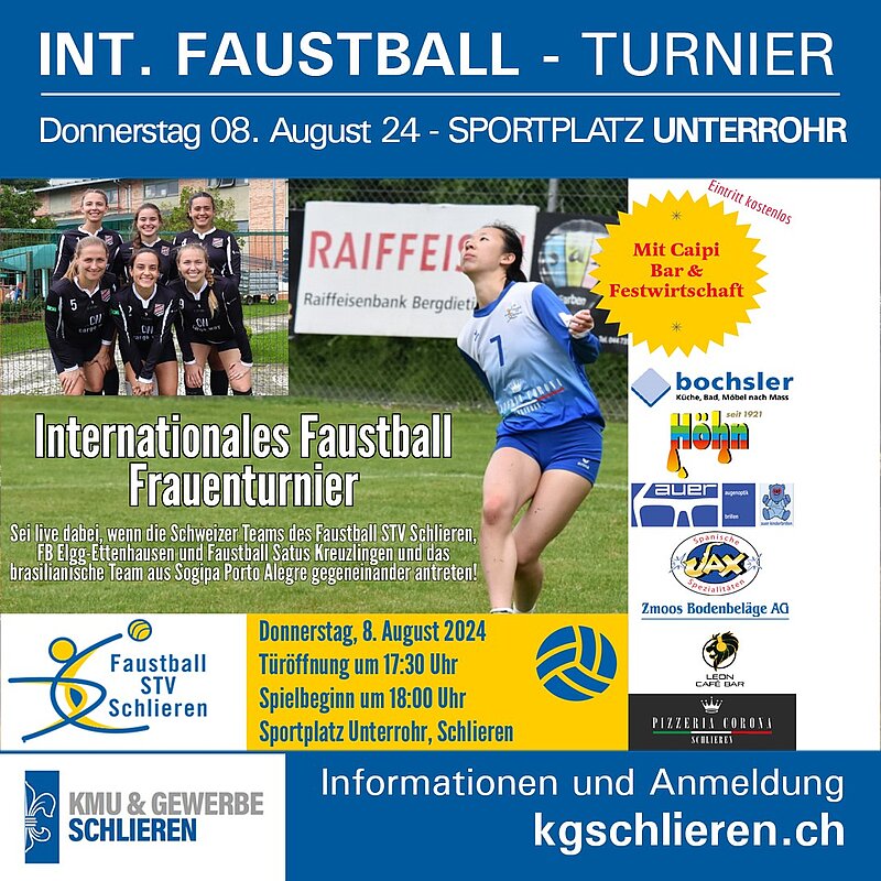 Internationales Frauenfaustball-Abendturnier in Schlieren